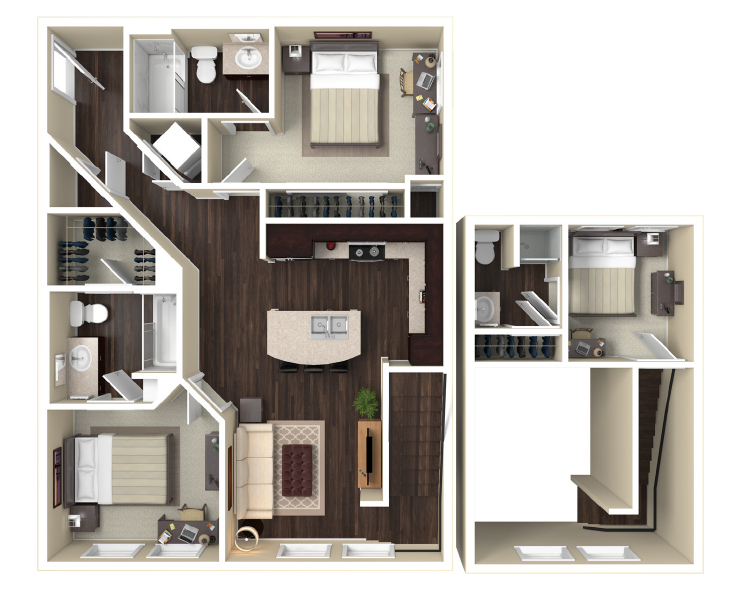 3BR - B2L Floor plan
