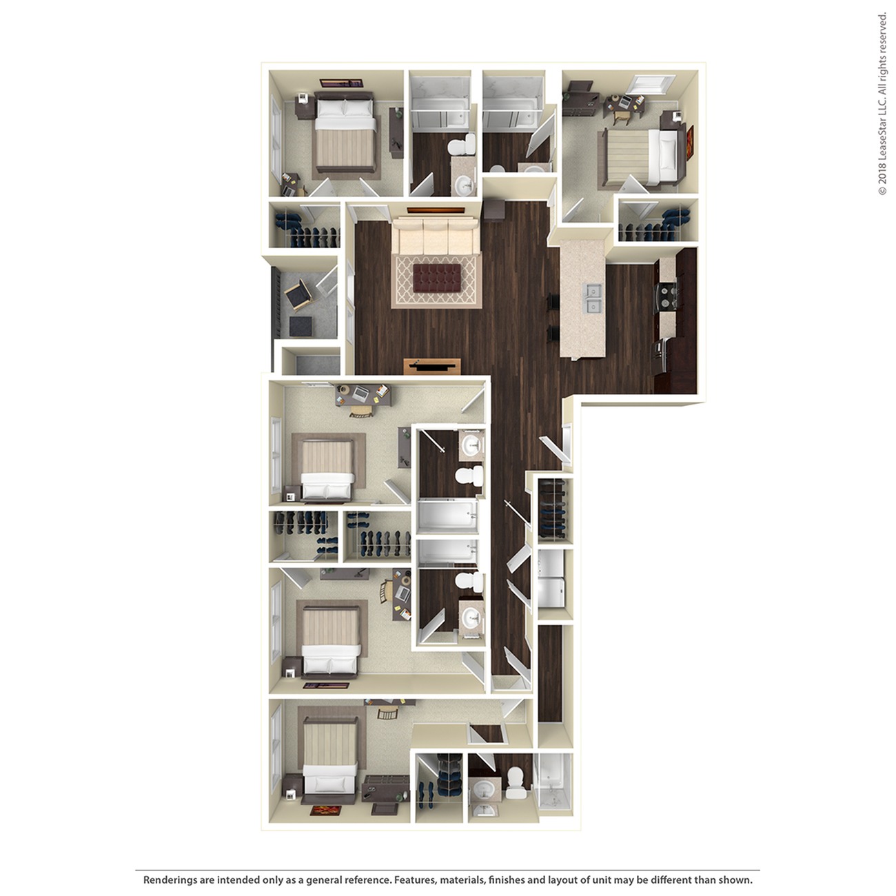 5BR - E1 Floor plan
