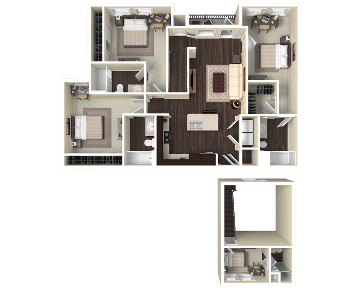 4BR -C1L-A Floor plan