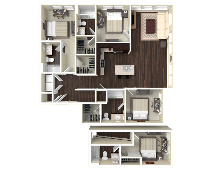 4BR - C2L Floor plan