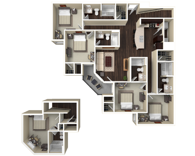 5BR - D2L Floor plan