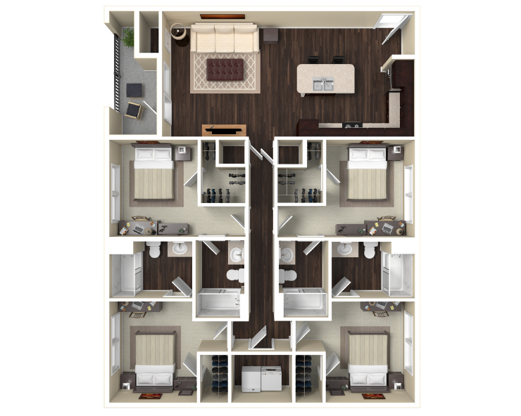 4BR - D3 Floor plan
